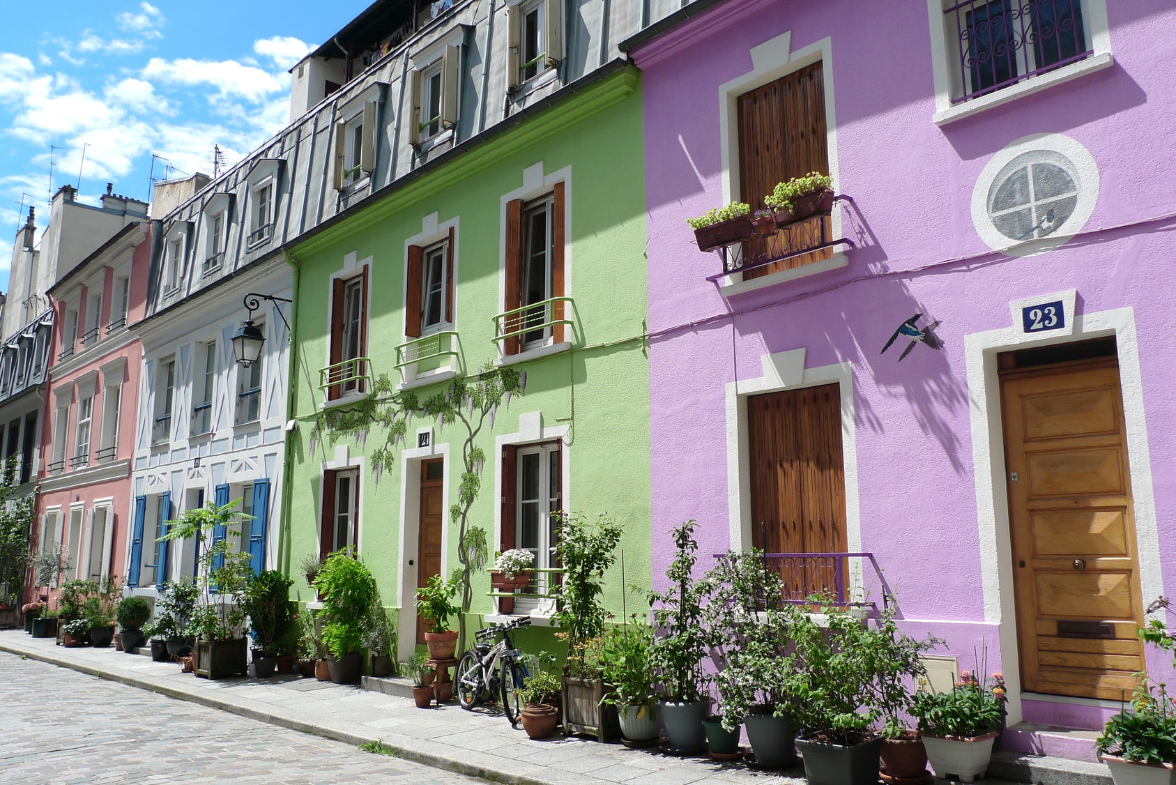 Les différentes couleurs de façades de maison